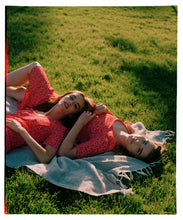 Load image into Gallery viewer, Helena dress, Red Micro Ditsy