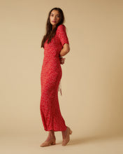 Load image into Gallery viewer, Helena dress, Red Micro Ditsy