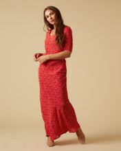Load image into Gallery viewer, Helena dress, Red Micro Ditsy
