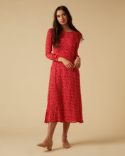 Load image into Gallery viewer, Marisol dress, Red Micro Ditsy