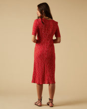 Load image into Gallery viewer, Raquel dress, Red Micro Ditsy