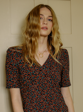 Load image into Gallery viewer, Raquel dress, Black Garden