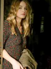 Load image into Gallery viewer, Raquel dress, Black Garden