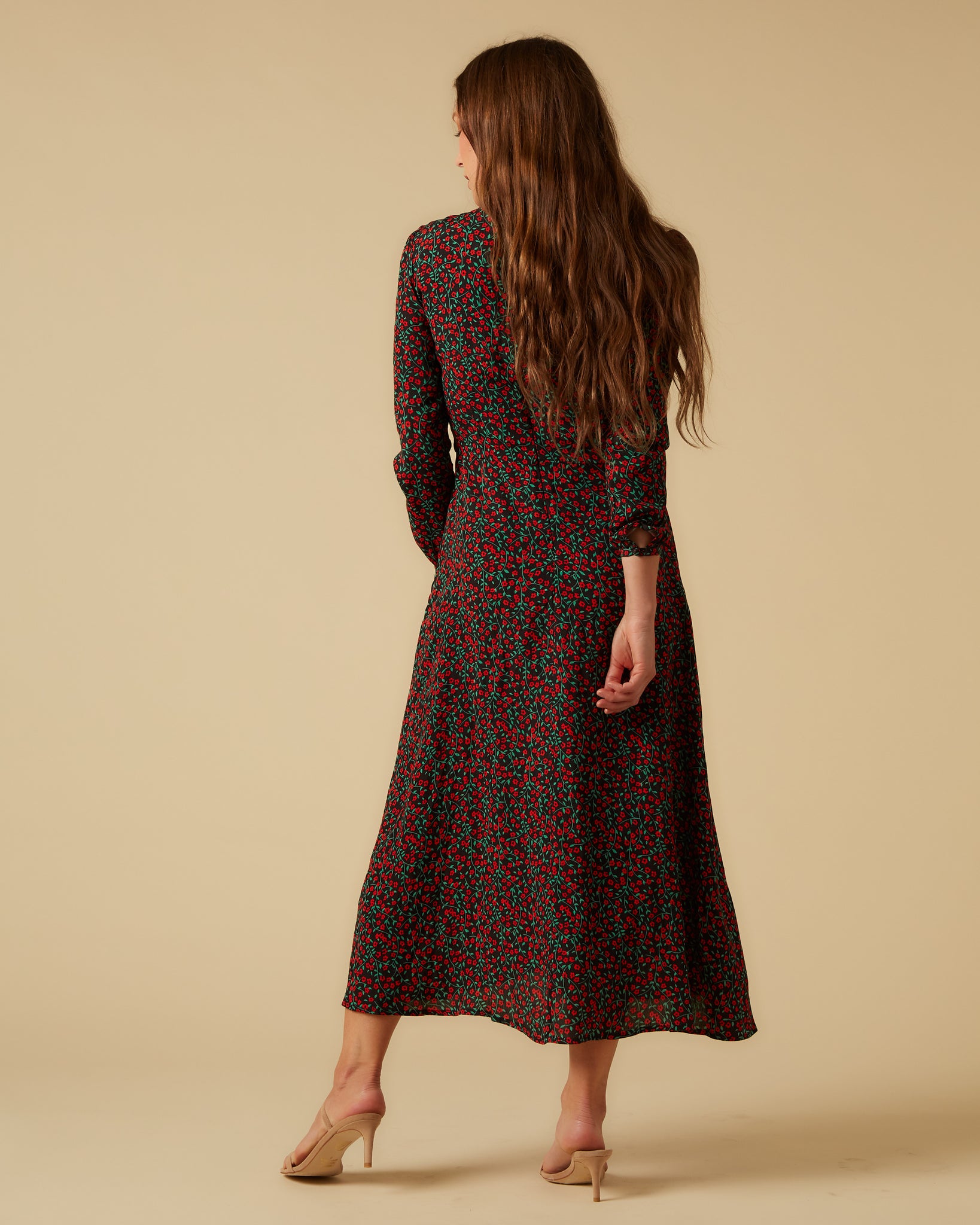 Marisol dress, Black Garden – Saskia Clothing
