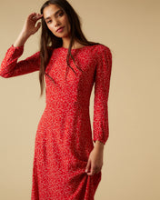Load image into Gallery viewer, Marisol dress, Red Micro Ditsy