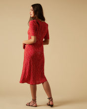 Load image into Gallery viewer, Raquel dress, Red Micro Ditsy
